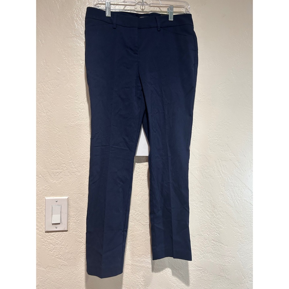 Mario Serrani Italy Womens Slim Fit Comfort Stretch Tummy Pants Navy 6x27‎